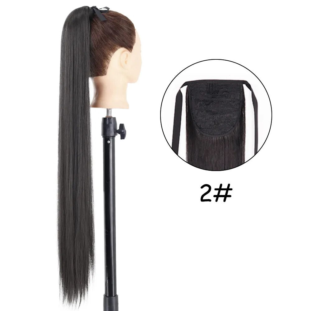22 inches Synthetic Ponytail Hair Extension Clip in - HairNjoy