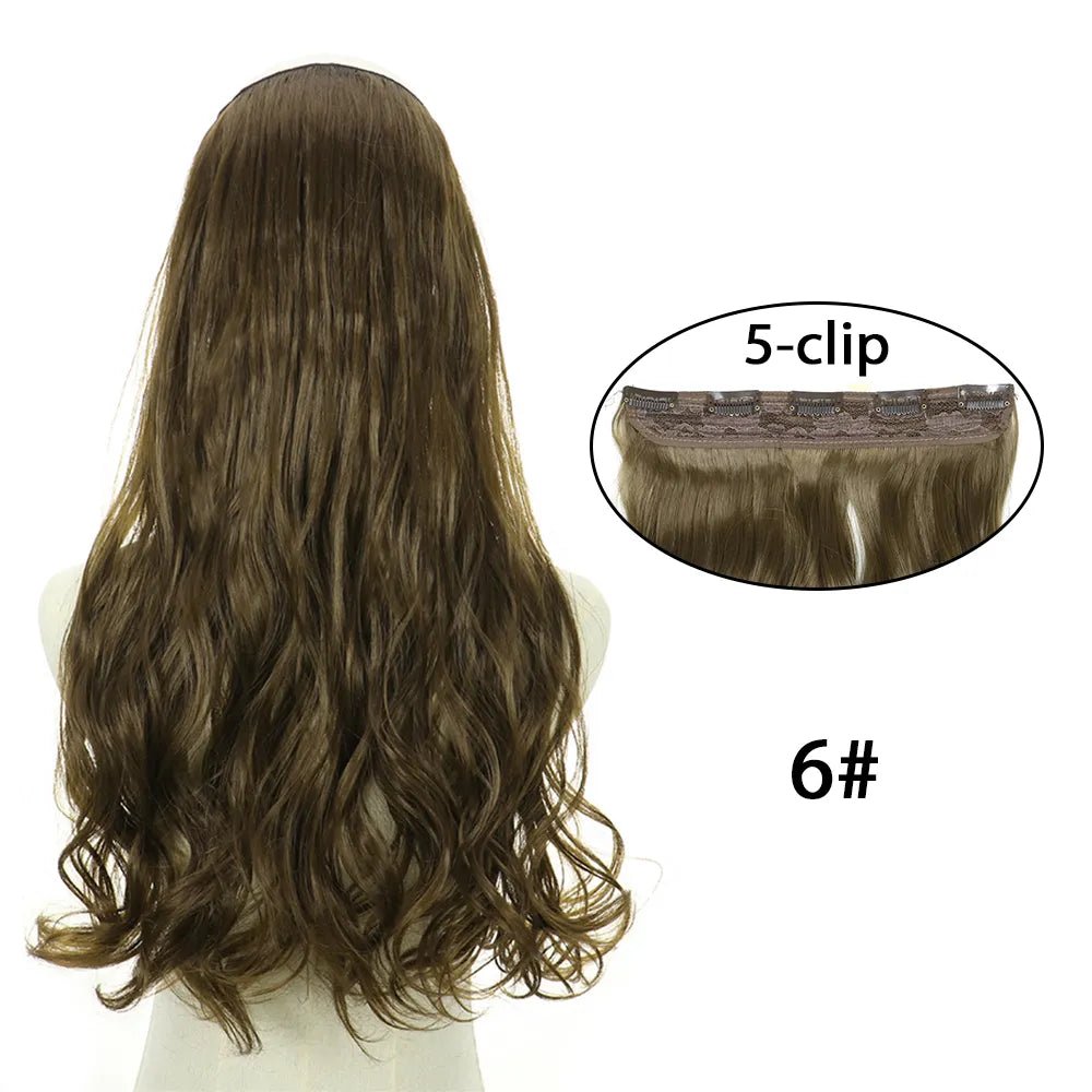 5 Clip In Long Wavy Hairstyles Hair Extension - HairNjoy