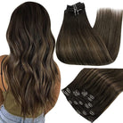 Balayage Highlight 100% Remy Human Hair Clip in Hair Extensions - HairNjoy