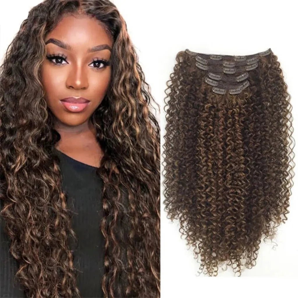 Beauty Clip In Curly Synthetic Hair Extension - HairNjoy