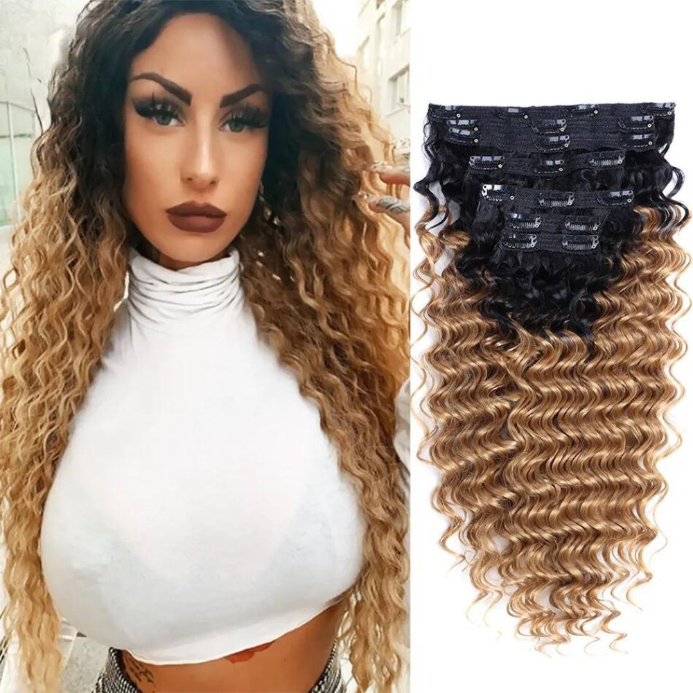 Beauty Clip In Curly Synthetic Hair Extension - HairNjoy