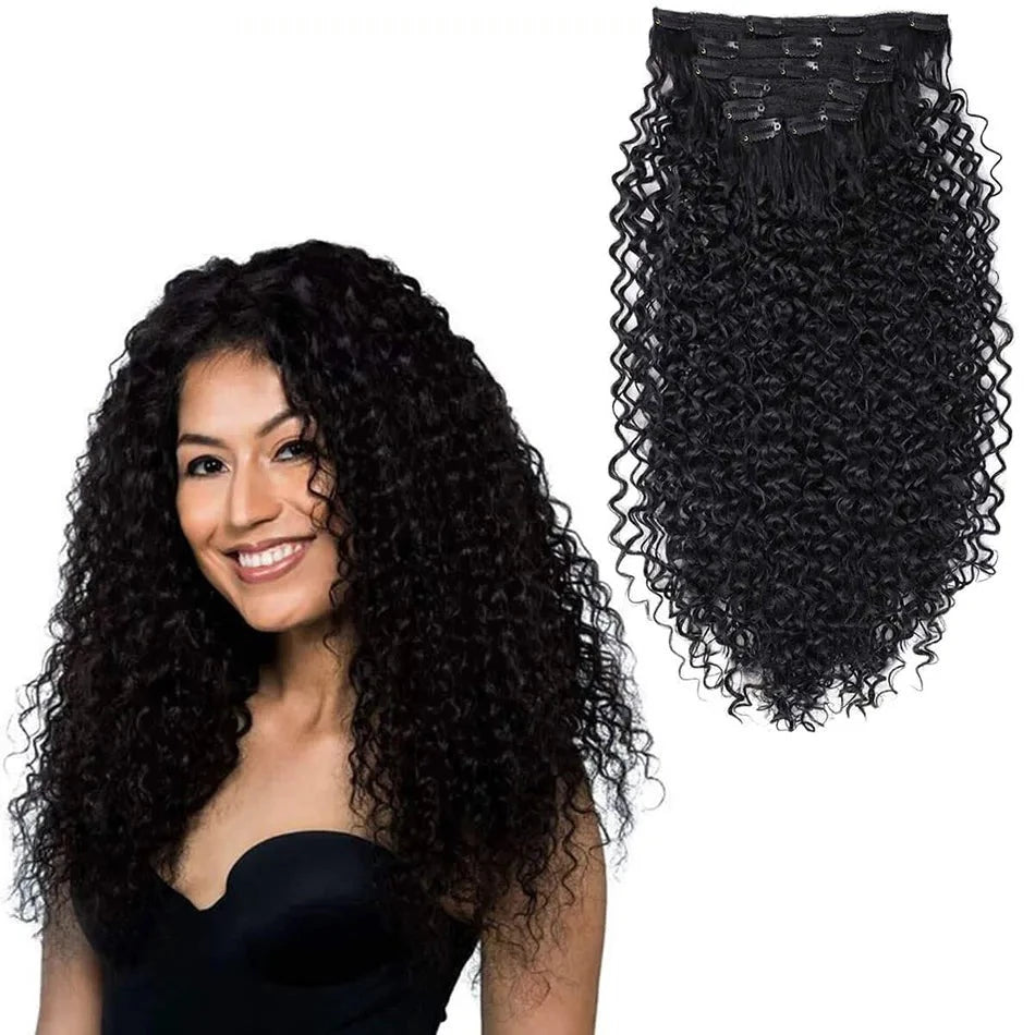 Beauty Clip In Curly Synthetic Hair Extension - HairNjoy