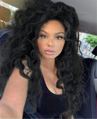 Black Curly Synthetic Wig - HairNjoy