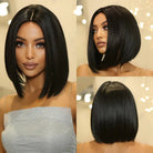 Black Straight Synthetic Hair Wigs - HairNjoy
