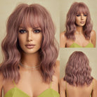 Bob Wavy Wigs with Bangs - HairNjoy