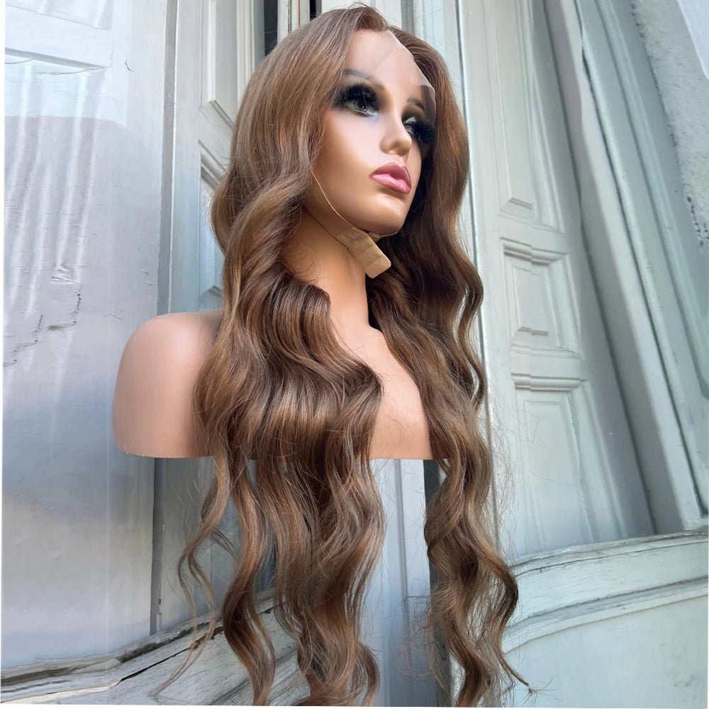 Dark Blonde Human Hair Lace Front Wigs - HairNjoy