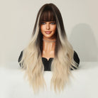 Dark Brown with Blonde Curly Wigs - HairNjoy