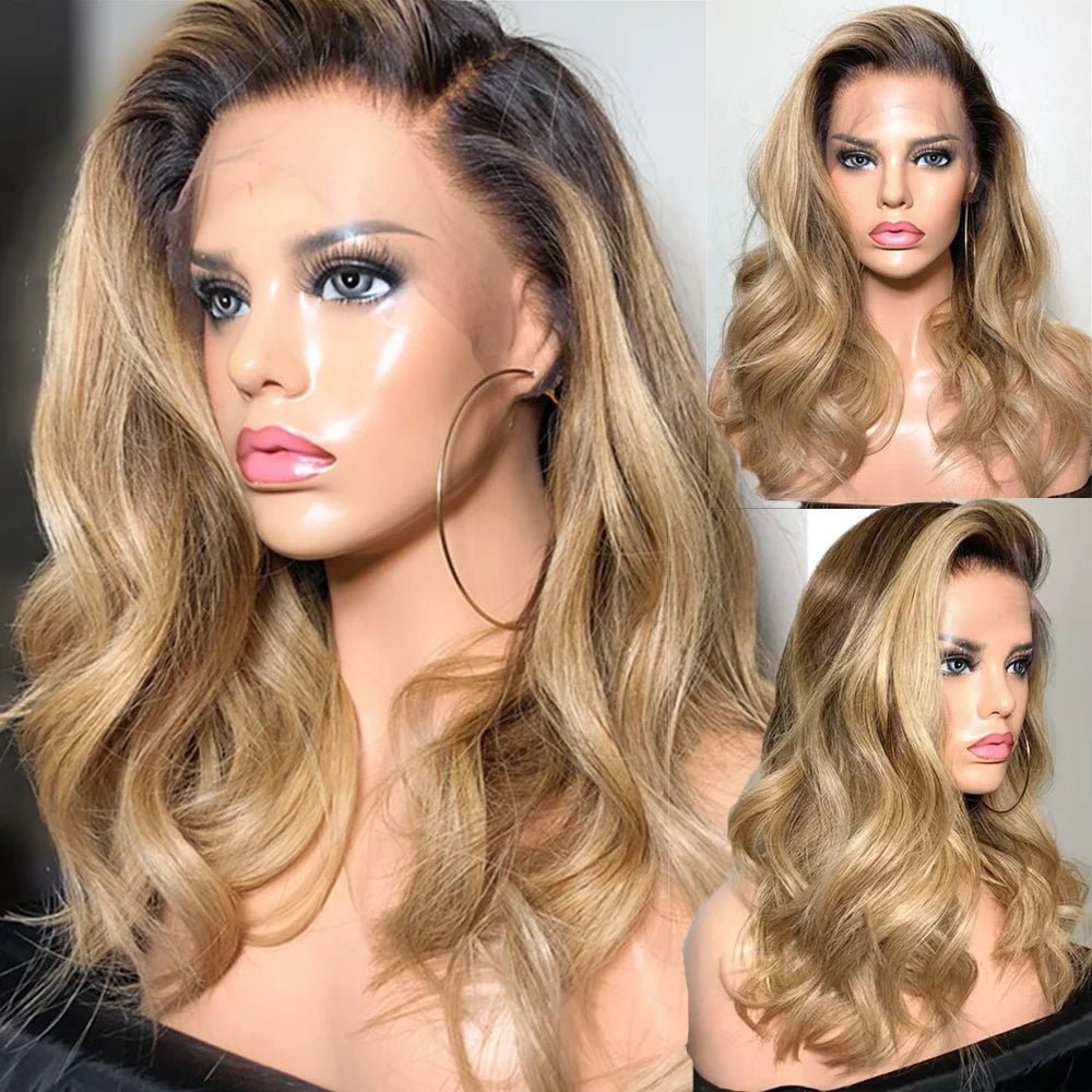 Full Lace Ombre Human Hair Wigs - HairNjoy