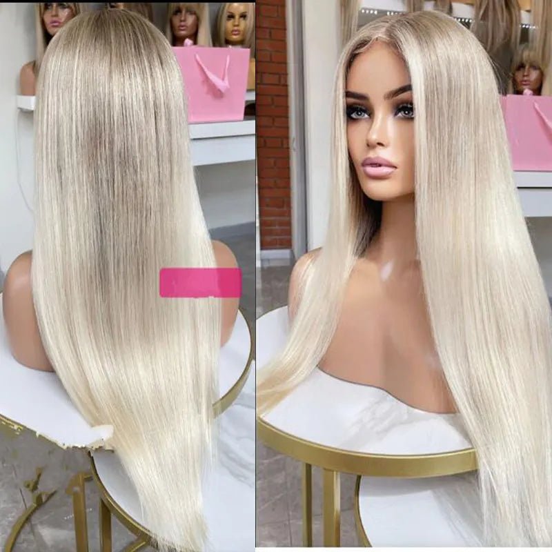 Full Lace Virgin Straight Human Hair Wigs - HairNjoy