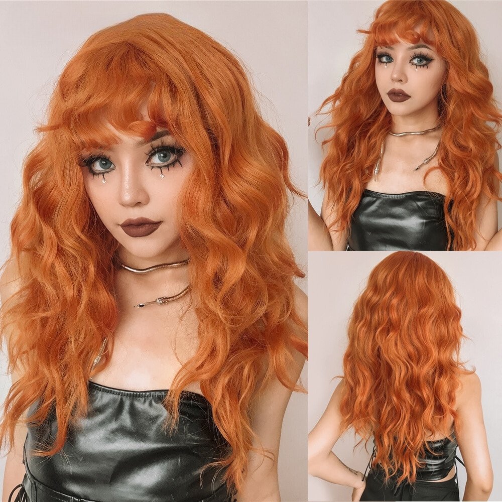Ginger Culry Synthetic Wig with Bangs - HairNjoy