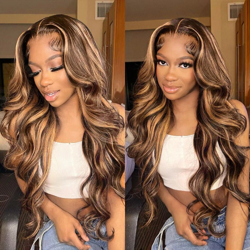 Highlights HD Frontal Lace Human Hair Wigs - HairNjoy