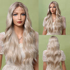 Lace Front Brown Root Blonde Wig - HairNjoy