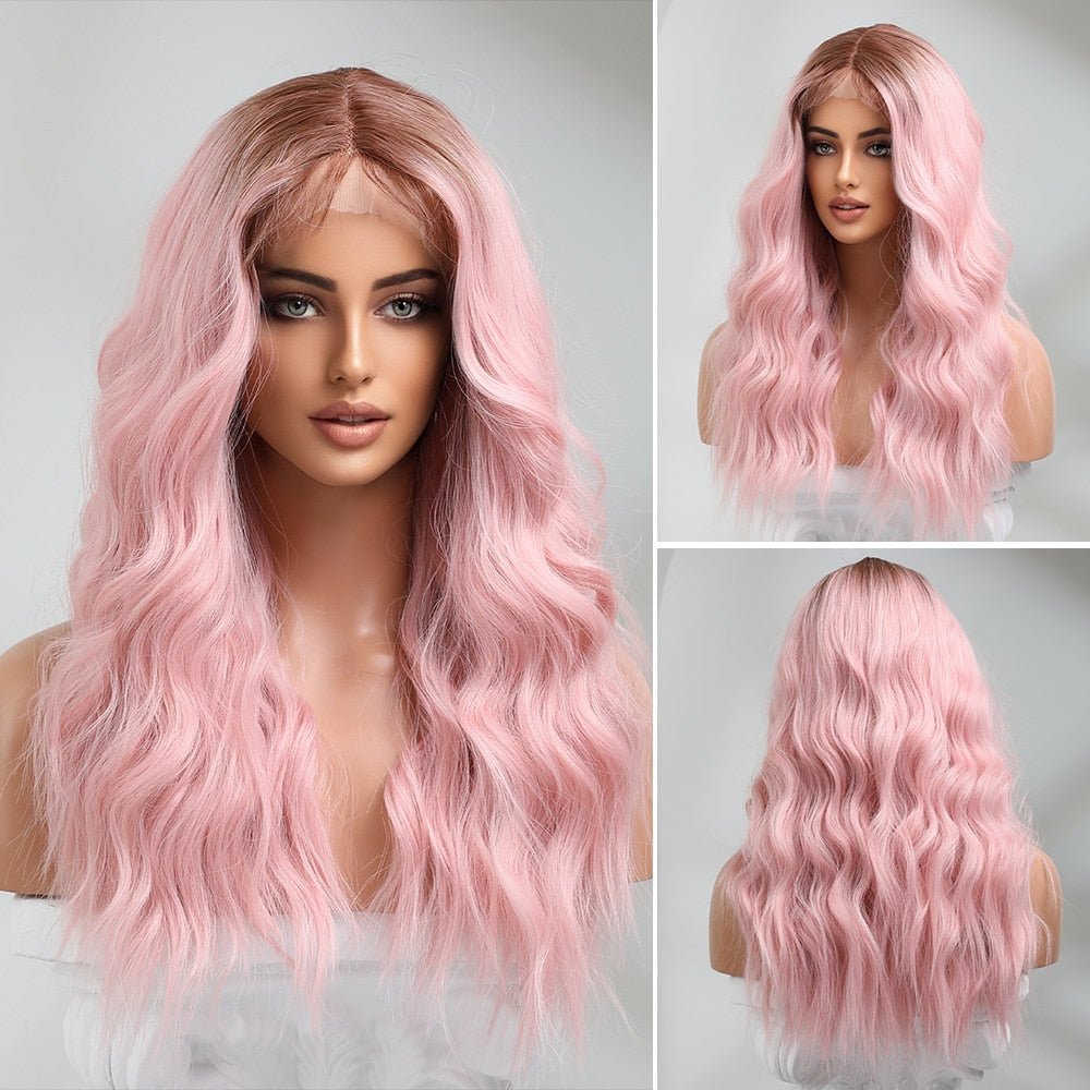 Lace Front Pale Pink Wig - HairNjoy