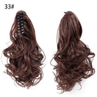 Long Curly Claw Clip-On Wavy Ponytail Hair Extensions - HairNjoy