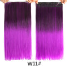 Long Straight Synthetic Hair Clips Extensions - HairNjoy