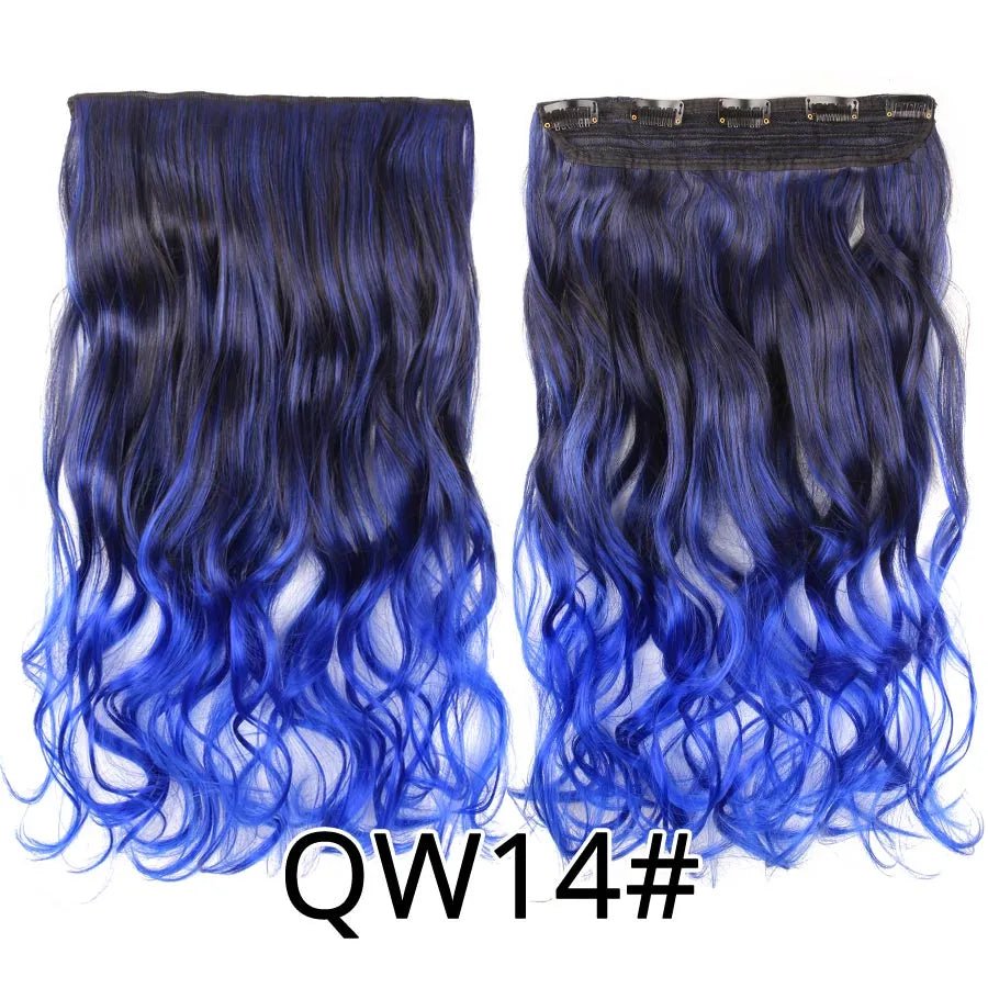 Long Straight Synthetic Hair Clips Extensions - HairNjoy