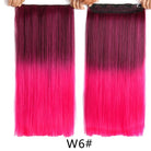 Long Straight Synthetic Hair Clips Extensions - HairNjoy