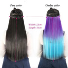 Long Straight Synthetic Hair Clips Extensions - HairNjoy