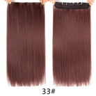 Long Straight Synthetic Hair Clips Extensions - HairNjoy