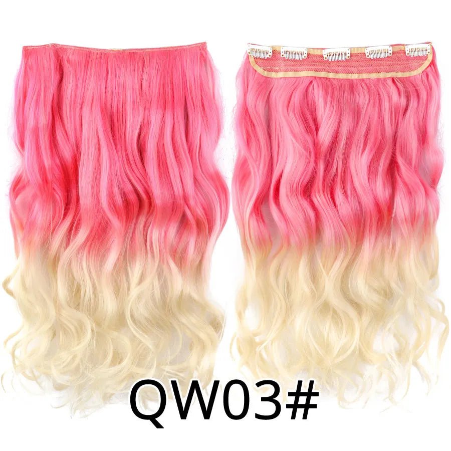 Long Straight Synthetic Hair Clips Extensions - HairNjoy