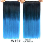 Long Straight Synthetic Hair Clips Extensions - HairNjoy