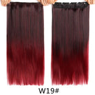 Long Straight Synthetic Hair Clips Extensions - HairNjoy