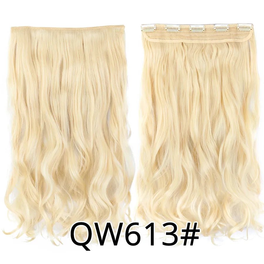 Long Straight Synthetic Hair Clips Extensions - HairNjoy