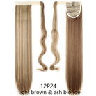 Long Straight Wrap Around Clip Ponytail Hair Extension - HairNjoy