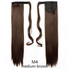 Long Straight Wrap Around Clip Ponytail Hair Extension - HairNjoy