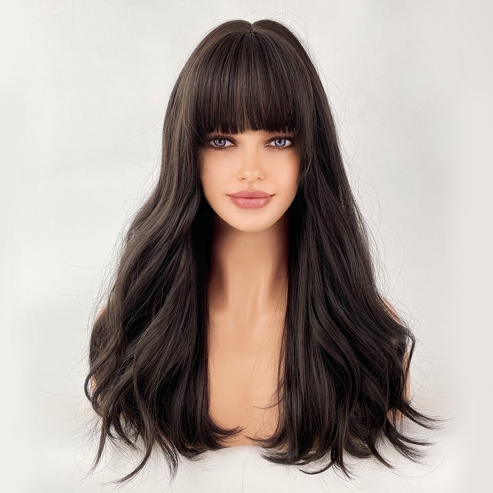 Long Wavy Black Wigs - HairNjoy