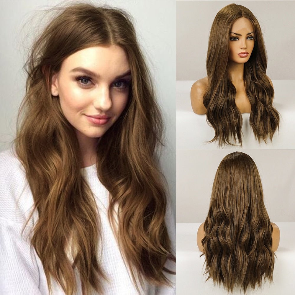 Natural Brown Lace Front Wig - HairNjoy