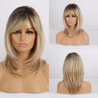 Ombre Diamond Blonde Layered Synthetic Wig - HairNjoy