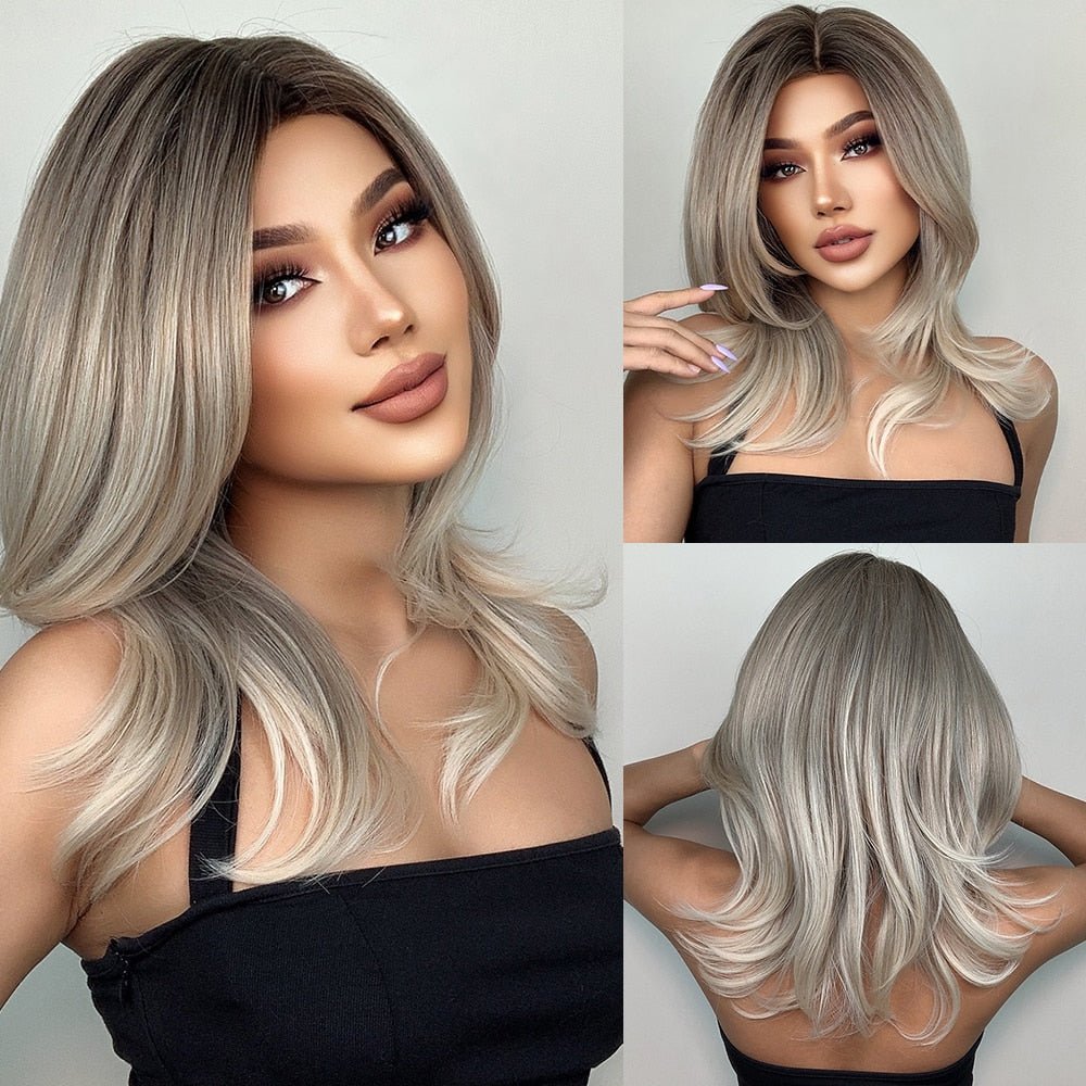 Ombre Layered Blonde Wig - HairNjoy