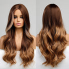 Ombre Long Wavy Brown Wig - HairNjoy