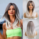 Ombre Platinum Wigs - HairNjoy