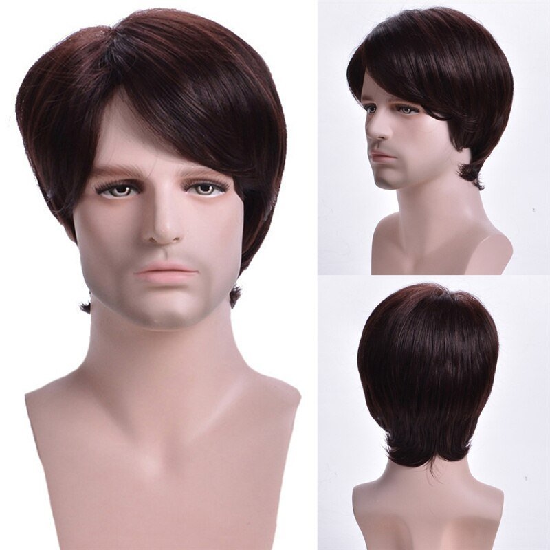 Ombre Short Straight Wig with Bangs - HairNjoy
