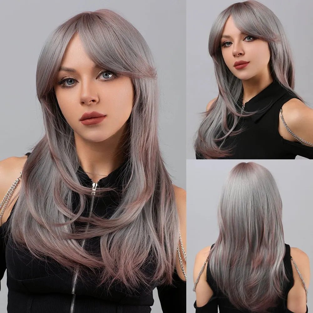 Ombre Soft Layered Synthetic Hair Wigs - HairNjoy