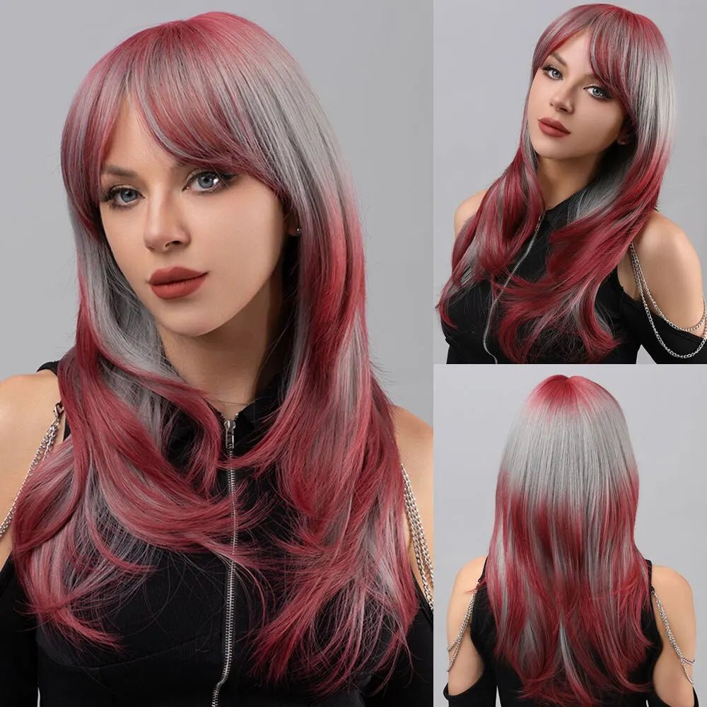 Ombre Soft Layered Synthetic Wigs - HairNjoy