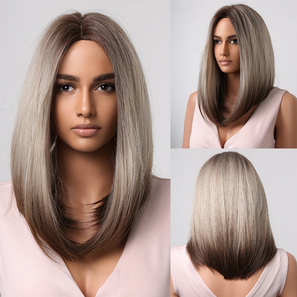 Ombre Straight Synthetic Wigs - HairNjoy