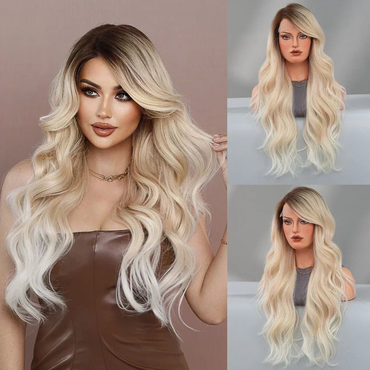 Radiant Ripples: Long Wavy Synthetic Wig - HairNjoy