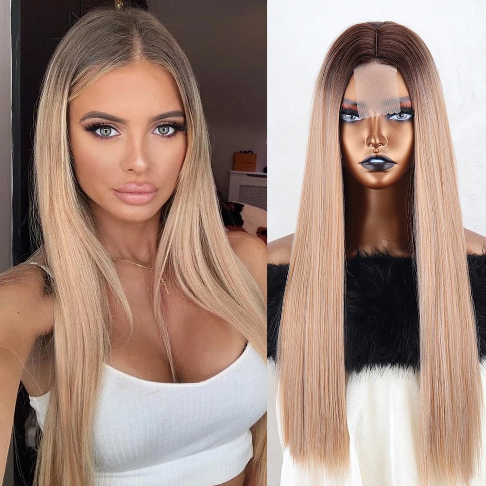 Refined Synthetic Straight Wig - HairNjoy