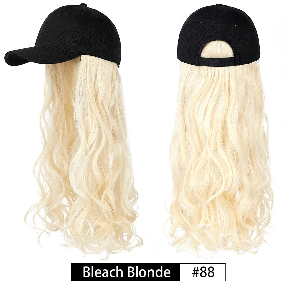 Removable Hair Extension with Baseball Cap - HairNjoy