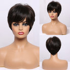 Short Black Wigs with Bangs - HairNjoy