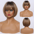 Short Bob Wigs with Bangs - HairNjoy