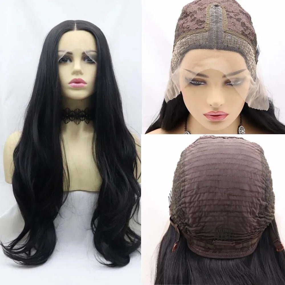 Sleek & Wavy: Lace Front Synthetic Wig - HairNjoy