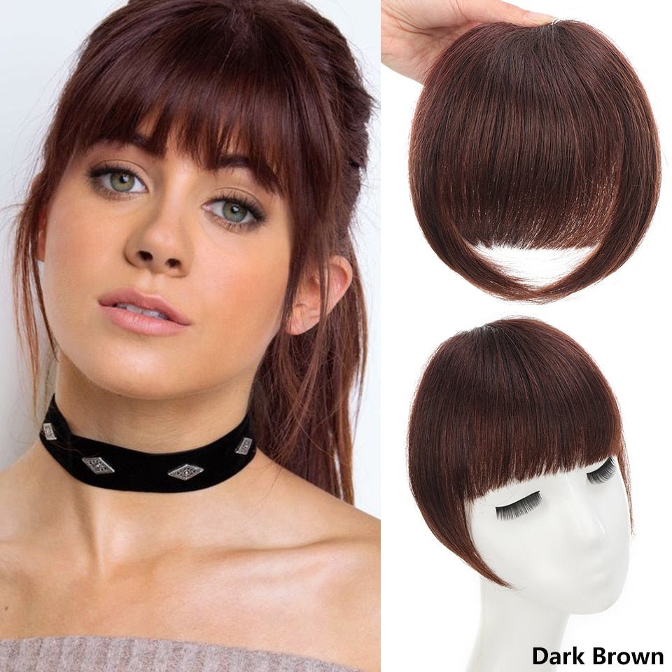 Synthetic Fringe Clip in Side Bangs Hair Extensions - HairNjoy