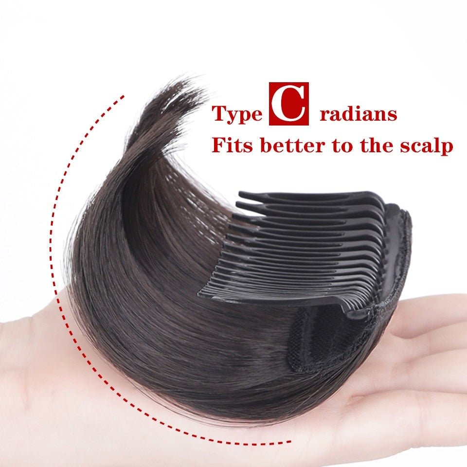 Synthetic Invisible Pad High Straight Volume Hair Up Comb - HairNjoy
