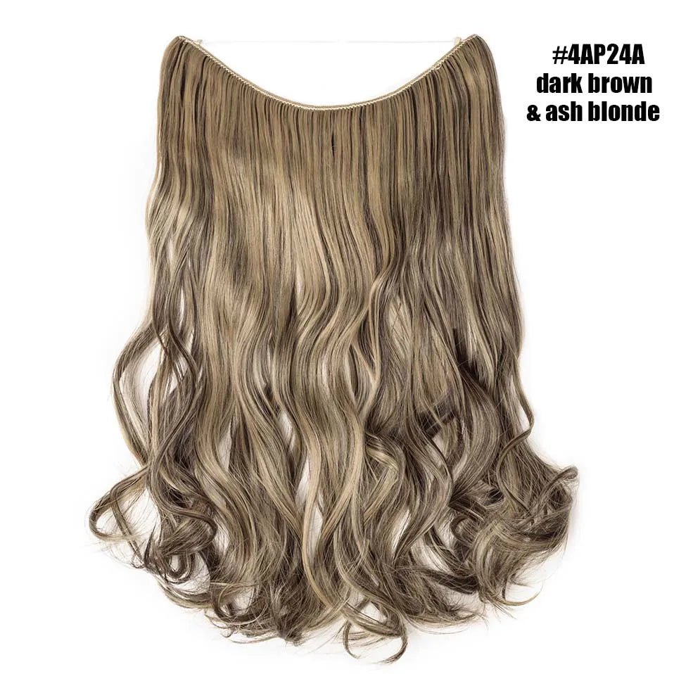 Synthetic Invisible Wire Hairpieces Hair Extension - HairNjoy