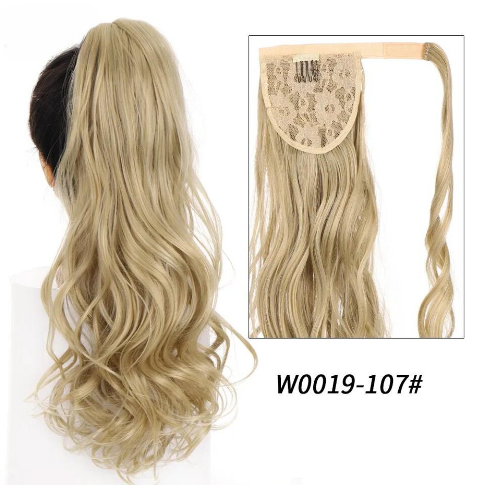 Synthetic Long Wavy Clip Ponytail Hair Extension - HairNjoy