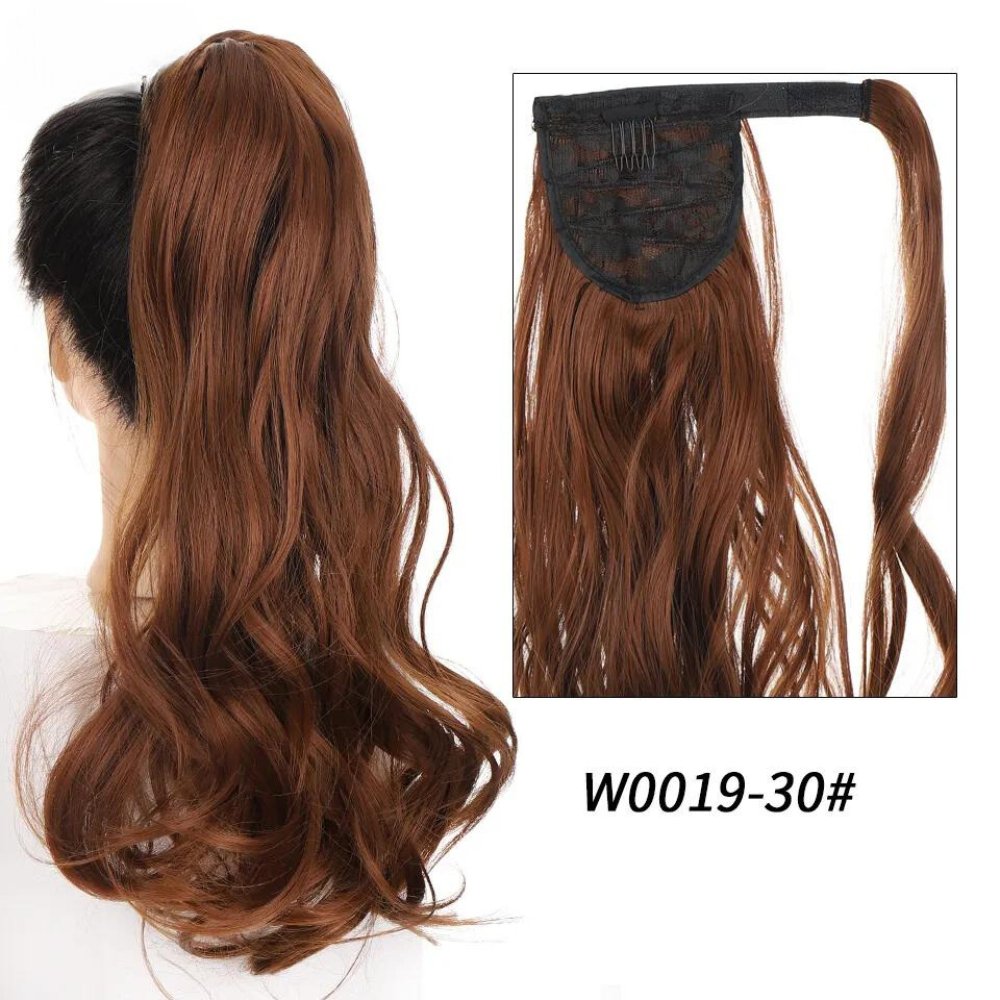 Synthetic Long Wavy Clip Ponytail Hair Extension - HairNjoy